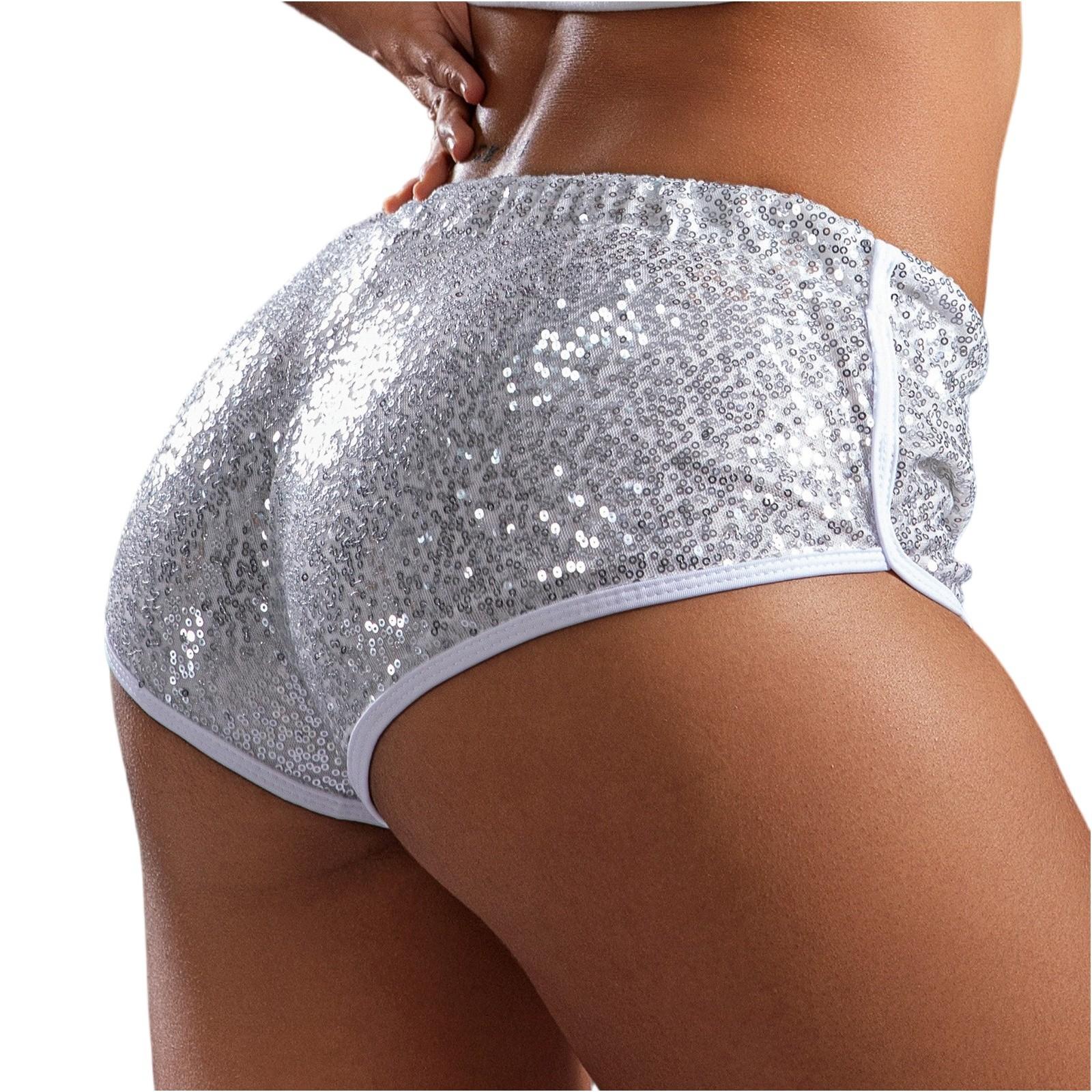 

Женские однотонные штаны для йоги со средней талией, короткие штаны для тренировок M серебряный