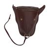 Men Waist Bag PU Leather Waist Belt Storage Bag for Outdoor Sports Travel Vintage Ox Head Brown
