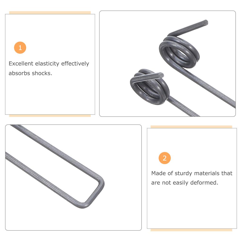 9Pcs Double Coil Torsion Spring Stainless Steel Heavy Duty 2 Coils for Fan Base Lighting Fixture Accessories Steel Spring