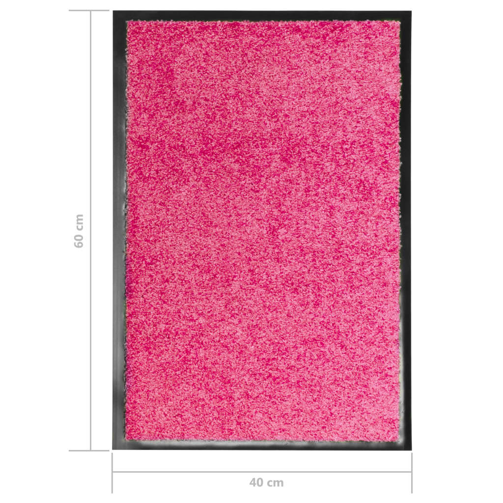 Washable Doormat Pink 40x60 Cm