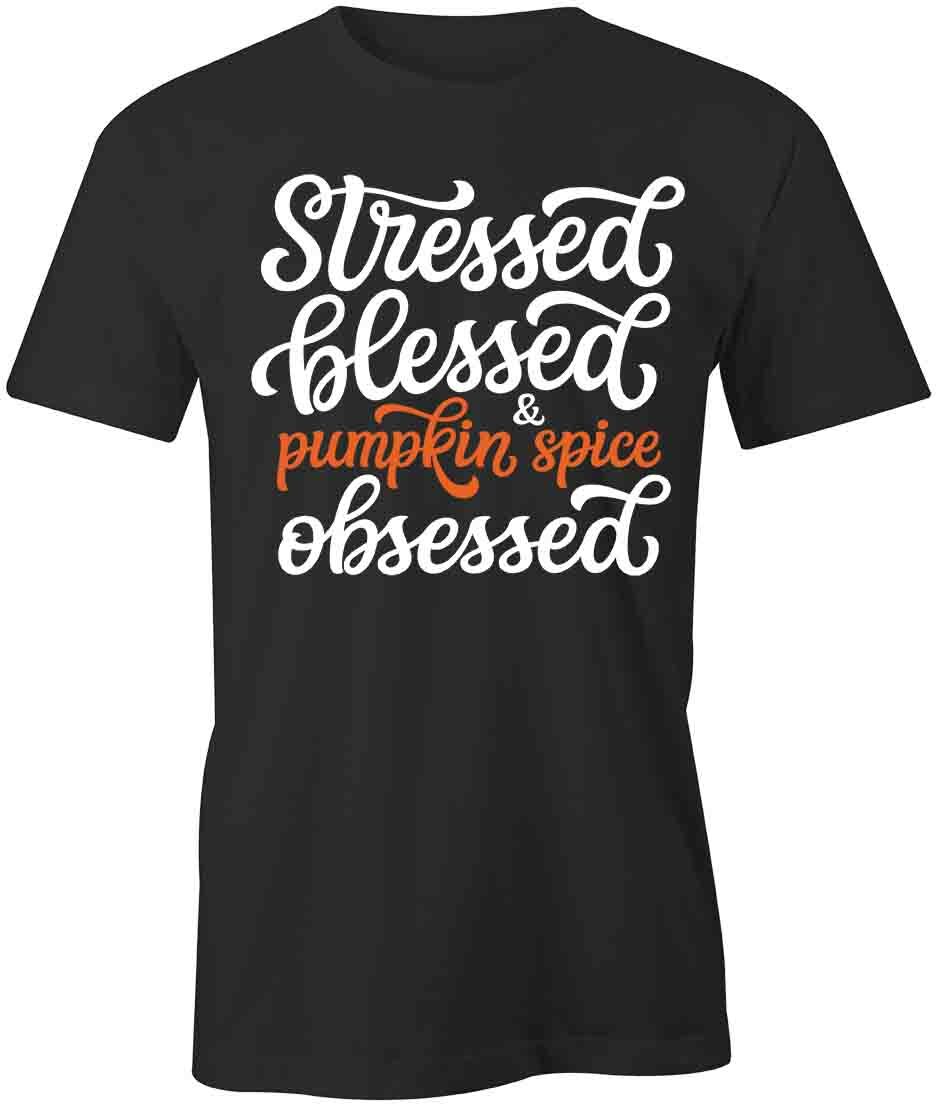 PUMPKIN SPICE OBSESSED TShirt Tee Short-Sleeved Cotton FALL CLOTHING S1BSA606 XXL