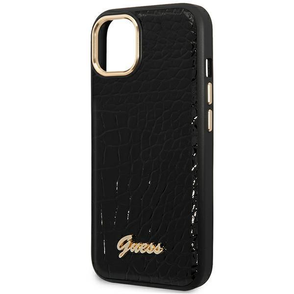 Guess Guhcp14Mhgcrhk Iphone 14 Plus / 15 Plus 6.7 Czarny/Black Hardcase Croco Collection