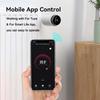 For Zigbee Hub Radiator Valve Smart Heating White Black Heating Thermostat Voice Assistant Compatible Mobile App Control