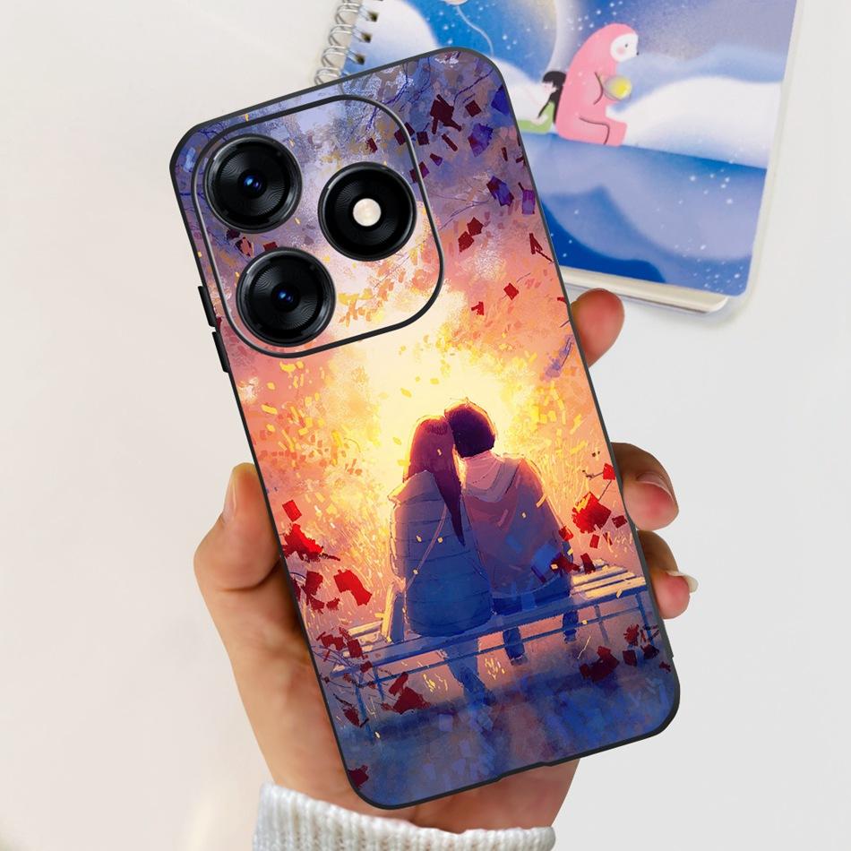 Phone Case For Tecno Spark 10 10C 2023 Fashion Flower Cat Butterfly Soft Silicone TPU Cases For Tecno Spark10 Spark10c KI5q KI5k