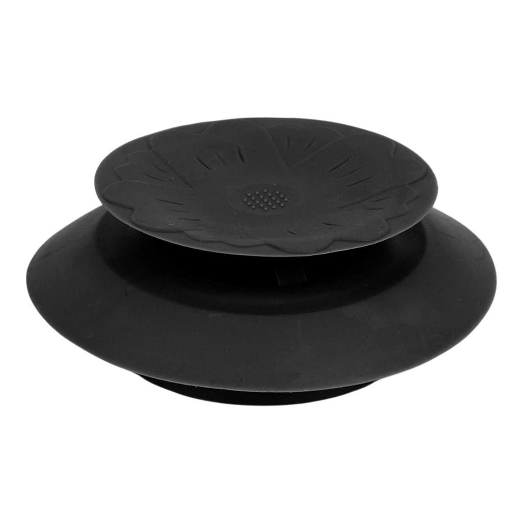 Silicone Sink Plug Black Universal 6 Cm
