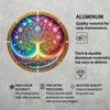 Tin Tree of Life Metal Wall Art 8 Inch Round Mandala Boho Decor