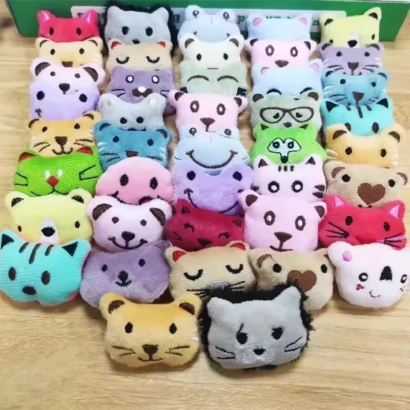 50Pcs Cute Mini Plush Animal Toy Bulk Kawaii Stuffed Animal Doll Toy Soft Plushie Accessories For Diy Hair Clips Party Favors