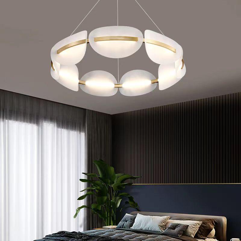 Moderne minimalistische woonkamerkroonluchter Creatieve bloemblaadjelamp Slaapkamerlicht Luxe lampen