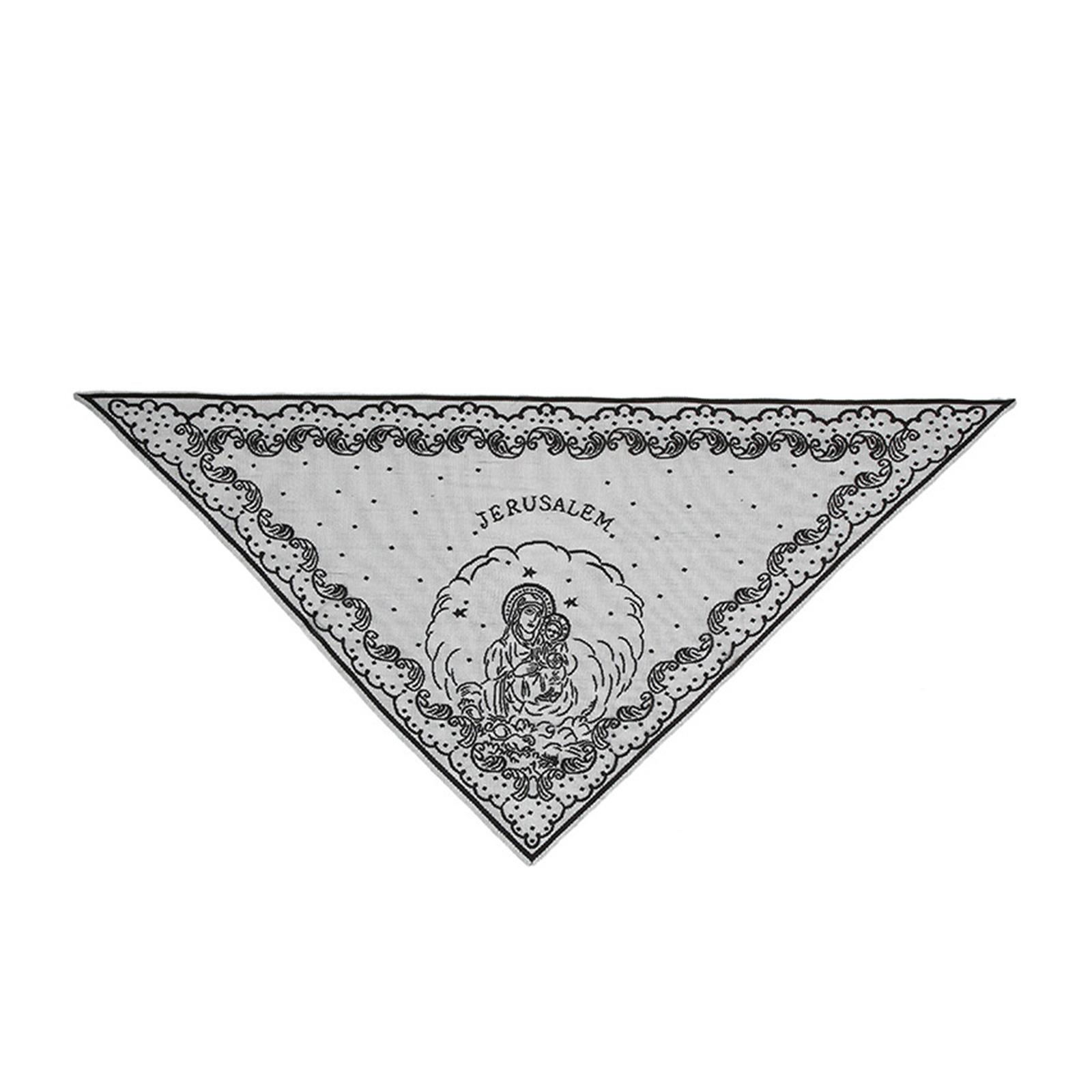 

Женская мантилья Шаль Свадебная церковь Кружевная отделка Шарф Мягкий цветочный шарф Фата Свадебный головной убор Мантилья чёрный