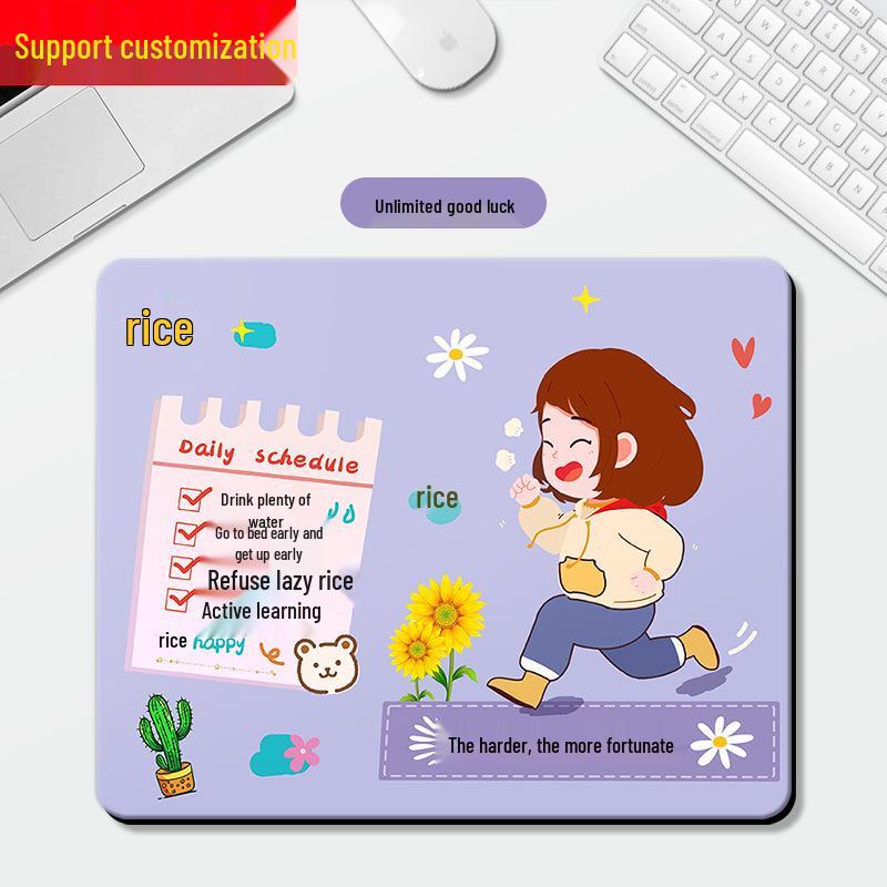 Charming Mouse Pad with Wrist Rest - Cute and Simple Desk Accessory for Girls and Students