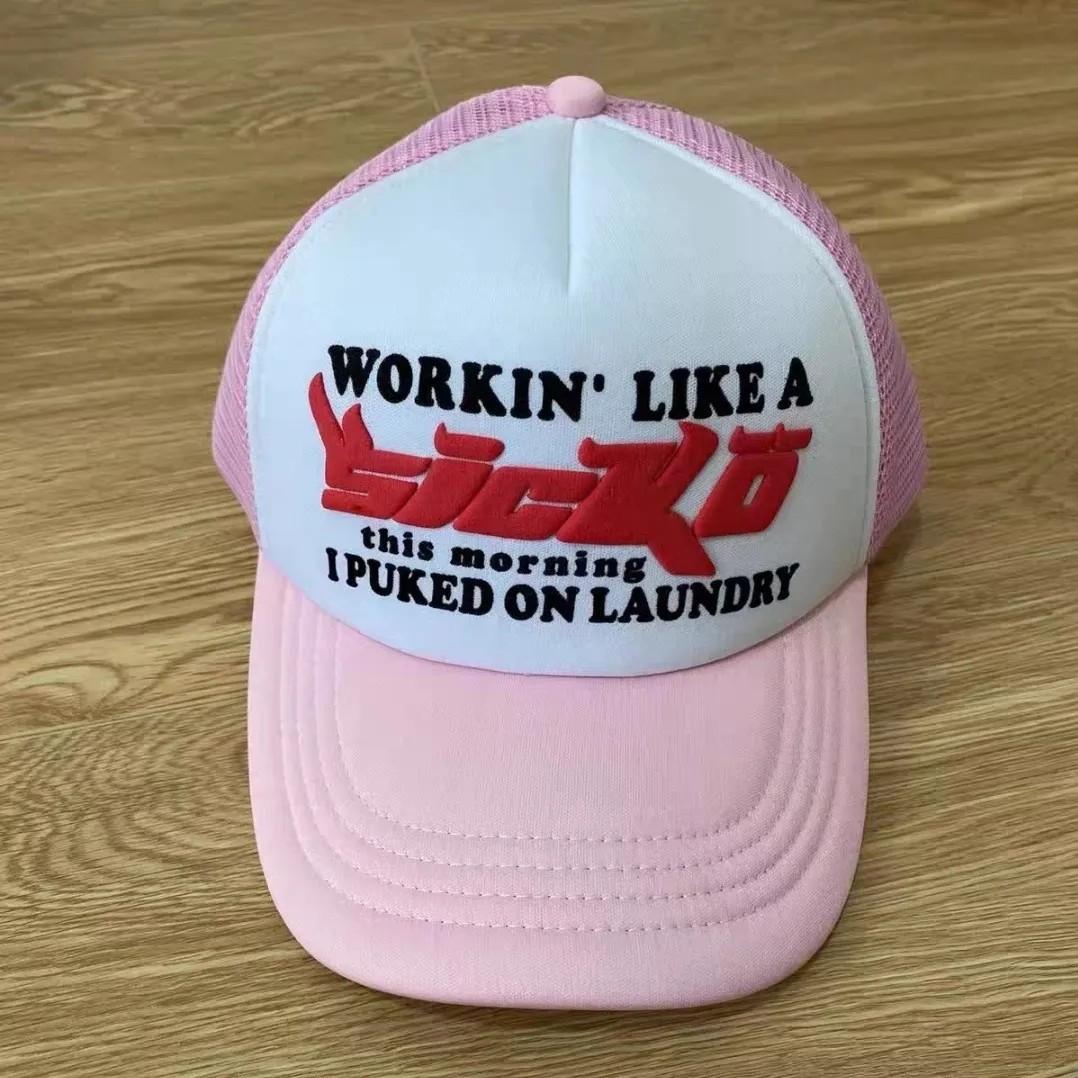 

Кепка дальнобойщика двухцветная с печатью из пеноматериала, с большим логотипом, солнцезащитная, бейсболка-сетка M（56-58cm）