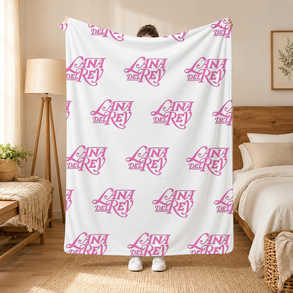 Lana Del Rey Singer Throw 240G Flannel Blanket, Suitable For Sofas, Beds, Offices, Exquisite Gift Blankets