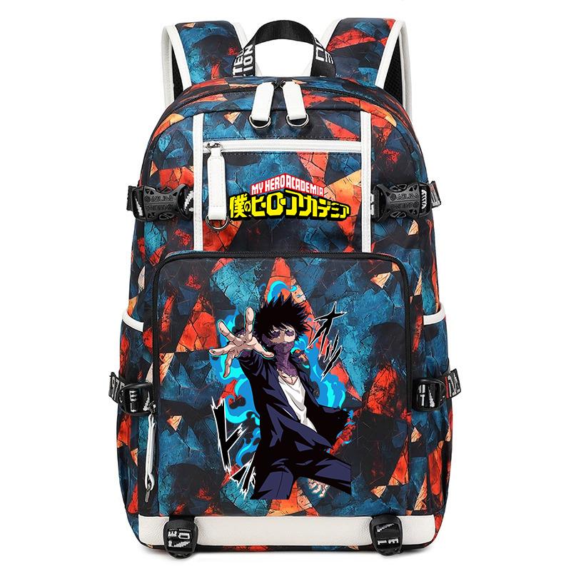 My Hero Academia Printed Rucksack Large Capacity School Bag Outdoor Book Backpack for Boys Girls Teens