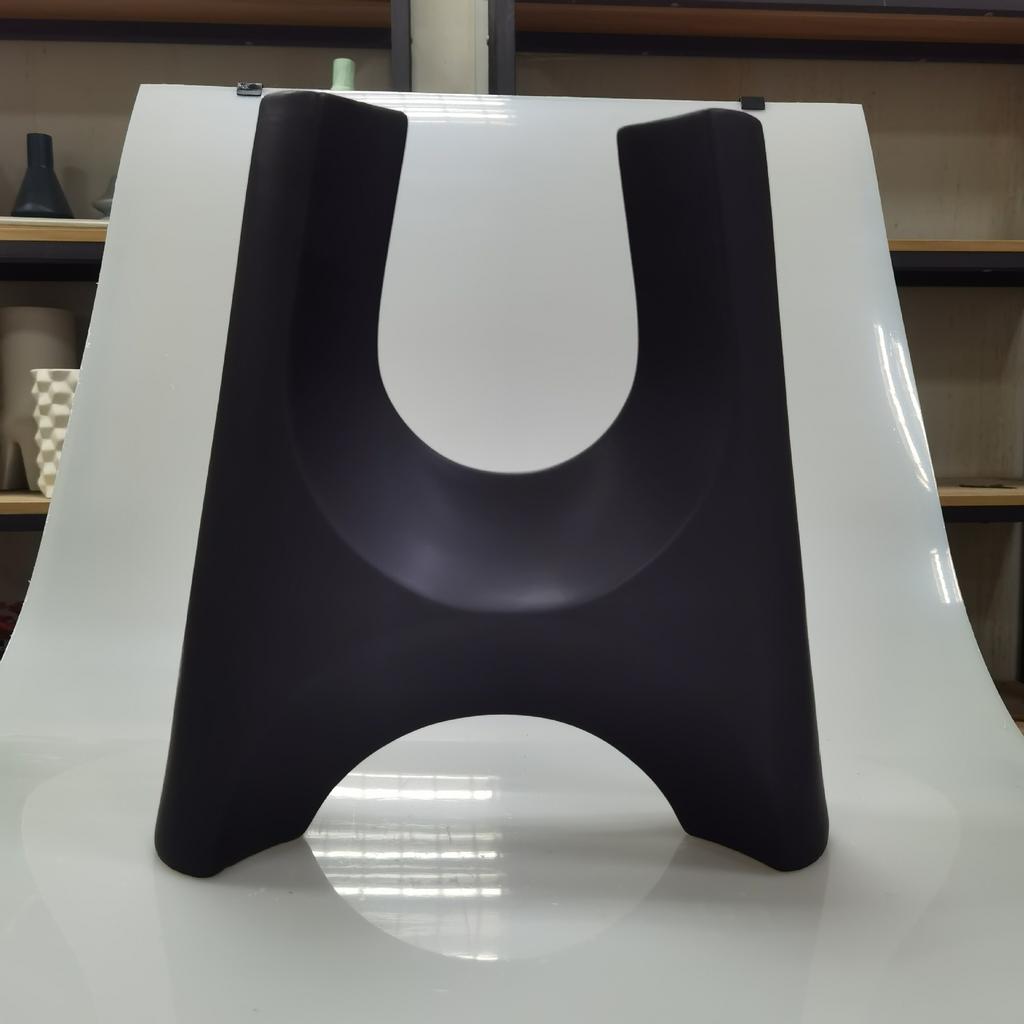 Abstract Art Geometric Ceramic Vase, Black and White Irregular Flower Ware, Living Room, Office, Hall Countertop Decoration
