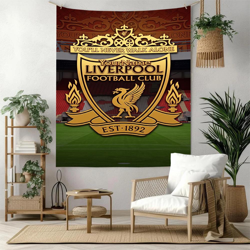 Liverpool Custom Your Name Wall Decor Tapestry Art For Pet Memorial Birthdaywedding Party Backdrop Family Gift
