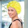 3D Bloemige Vrouw Elasticiteit Bloemblaadje Retro Zwemkap Zomer Mode Dames lichtgewicht Hoed voor Zwembad Strand Vakantie