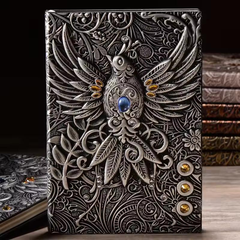 Leather Notebook Notebook Diary Feather of the Prophet A5 100 Pages