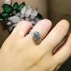 New Newest Wedding Bands Women's Rings with AAA CZ Temperament Female Engagement Proposal Accessories Eternity Trendy Zircon