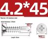 410 Stainless Steel Self-Drilling Flat Head Cross Countersunk Swallowtail Screws