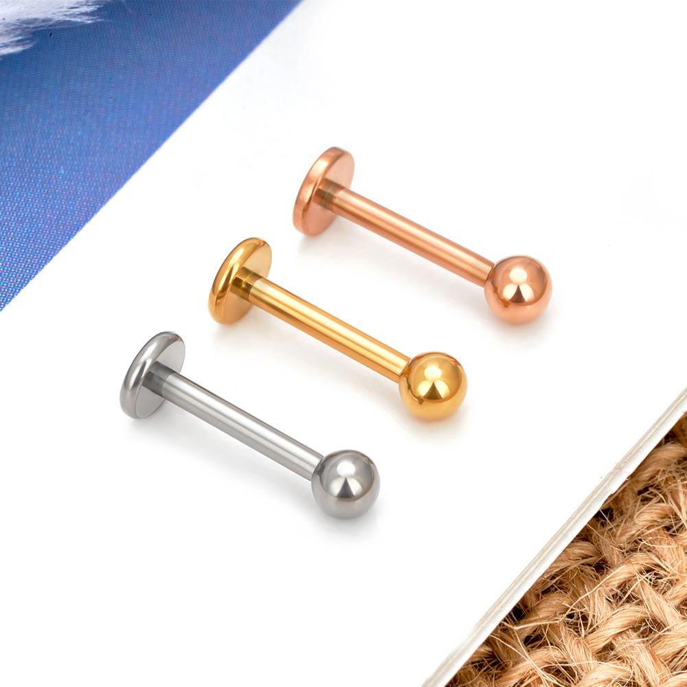 10Pcs ASTM F136 Titanium 2/3/4mm CZ Labret Stud 16G Tragus Helix Cartilage Conch Flatback Earlobe Piercing Body Zircon