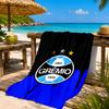 Gre-mio Football Badge Printed Microfiber Beach Towel, Soft And Absorbent, Quick-Dry, Ideal for Summer Travel, Beach Essential, Swimming Pool