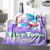 Tiny Toon Adventures Flannel Blanket Super Soft Warm Cozy Blanket For Sofa Bed Office Travel Allseason Home Decor Gift