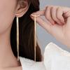 [Ladies' Tassel Earrings] 14K Golden Plated Zinc Alloy Elegant Ladies' Tassel Earrings - Vintage Style, Exquisite Craftsmanship