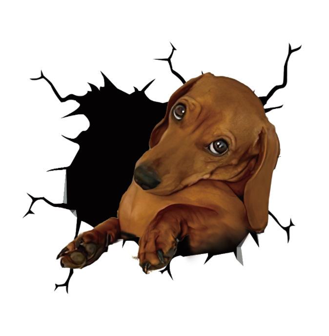 Animal Car Stickers Waterproof PVC Auto Scratch Occlude 3D Simulation Electrostatic Decal Car Window Home Decoration