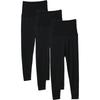 Shirasagi Knit Belly Pant with Fleece Cropped Belly Women's Lining, Leggings, Fall/Winter, Warm, Comfortable, Double-Layered Fabric, K5976X-R (M,