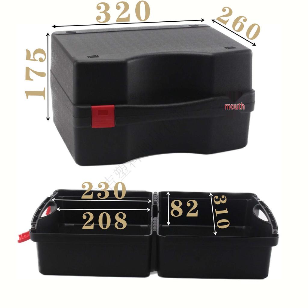 Durable PP Handheld Drill & Flashlight Storage Case with Gauge Compartments