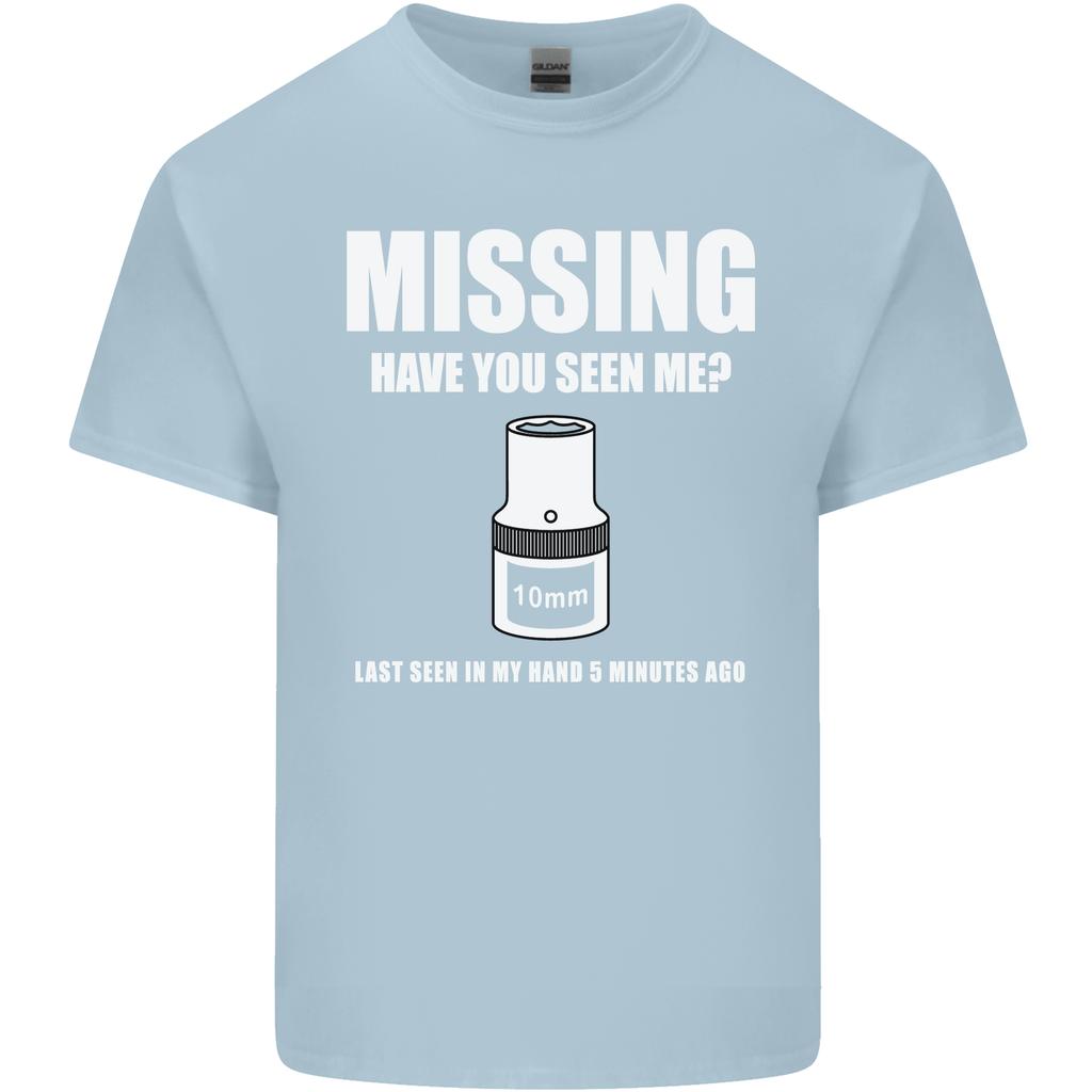 Missing 10 Mm Socket Funny Plumer Mechanic Unisexs Light Cotton Tshirt