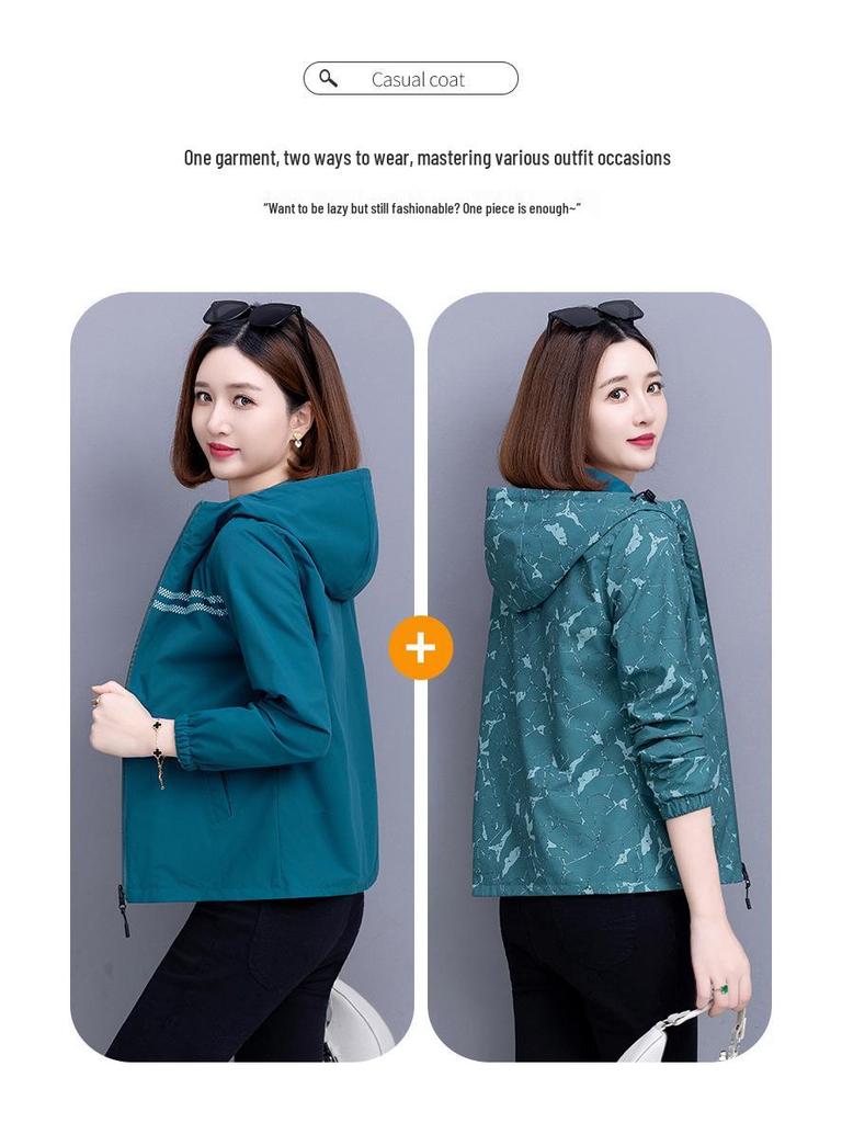 2025 Women's Versatile Double-Sided Spring/Autumn Jacket