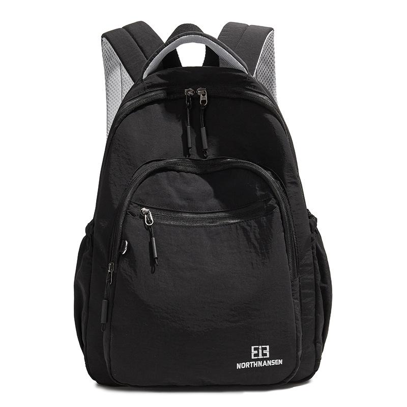 

Korean Style Fresh Men and Women Same Style Student Backpack Large Capacity Casual Simple Light Travel Backpack чёрный