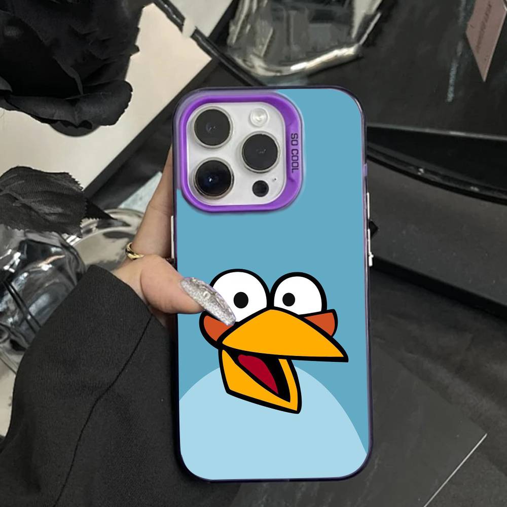 G-Angry Birds Phone Case For iPhone 17,16,15,14,13,12,Pro MAX White Matte Shockproof Cover iPhone16pro