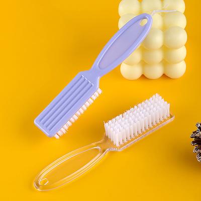 2Pcs Nail Brush Cleaning Remove Dust Powder Plastic Cleaner For Acrylic Uv Gel Nails Art Manicure Nail Care Accessories