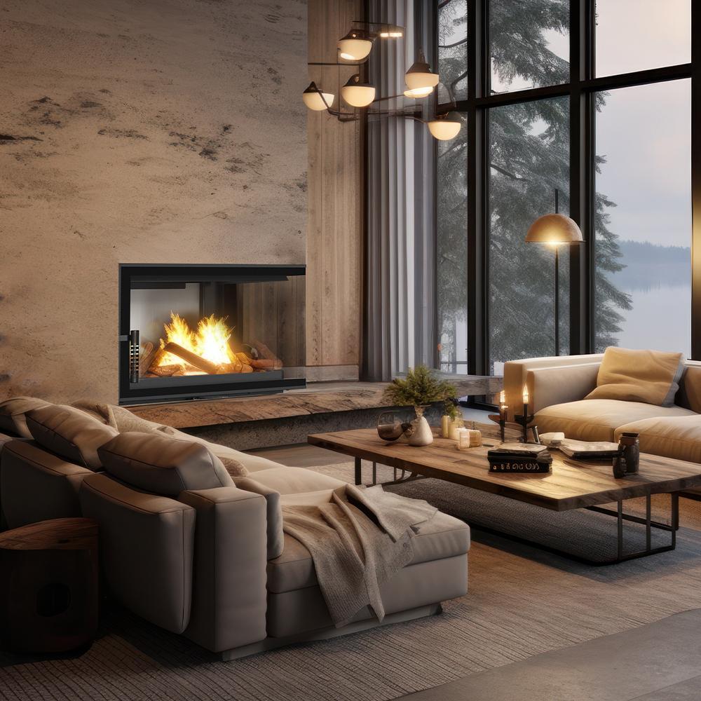 Air Fireplace FLOKI M Right with Closure