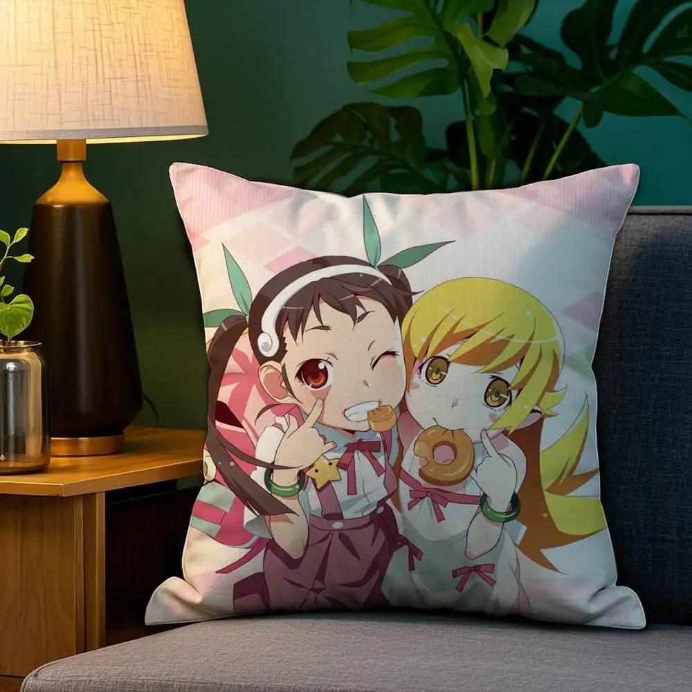 Anime O-Owarimonogataris Decorative Printed Pillowcase Home Decoration Pillowcase Living Room Sofa Decoration Pillowcase