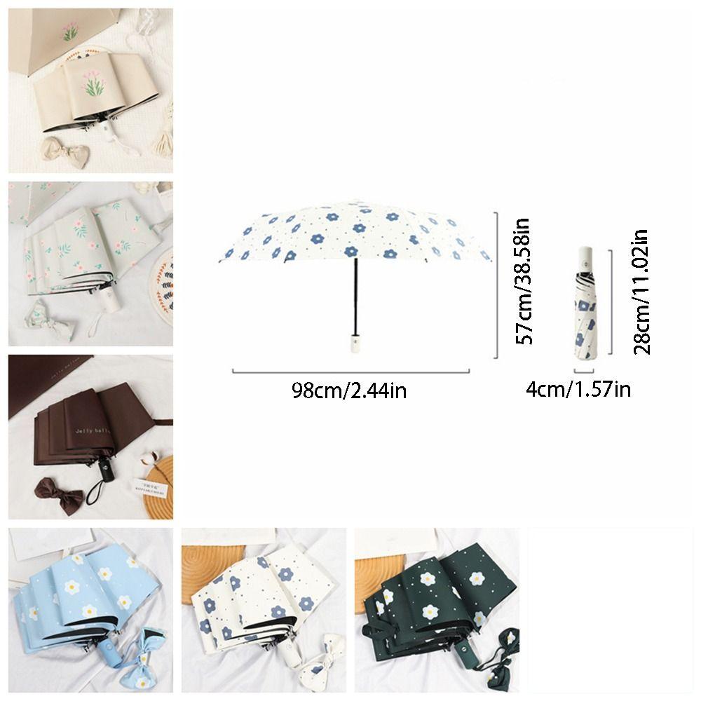 Pocket Rain Umbrella Automatic Rain Umbrella UV Protection Portable Sun Umbrella Windproof Parasol Men Women