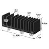 Yamazaki Pouch Amenity W5 x x Tower for Cosmetic Storage Item 10574 & Stand, Vertical, Black, D15.4 H4.6cm, Series, Samples, Amenities, Case,