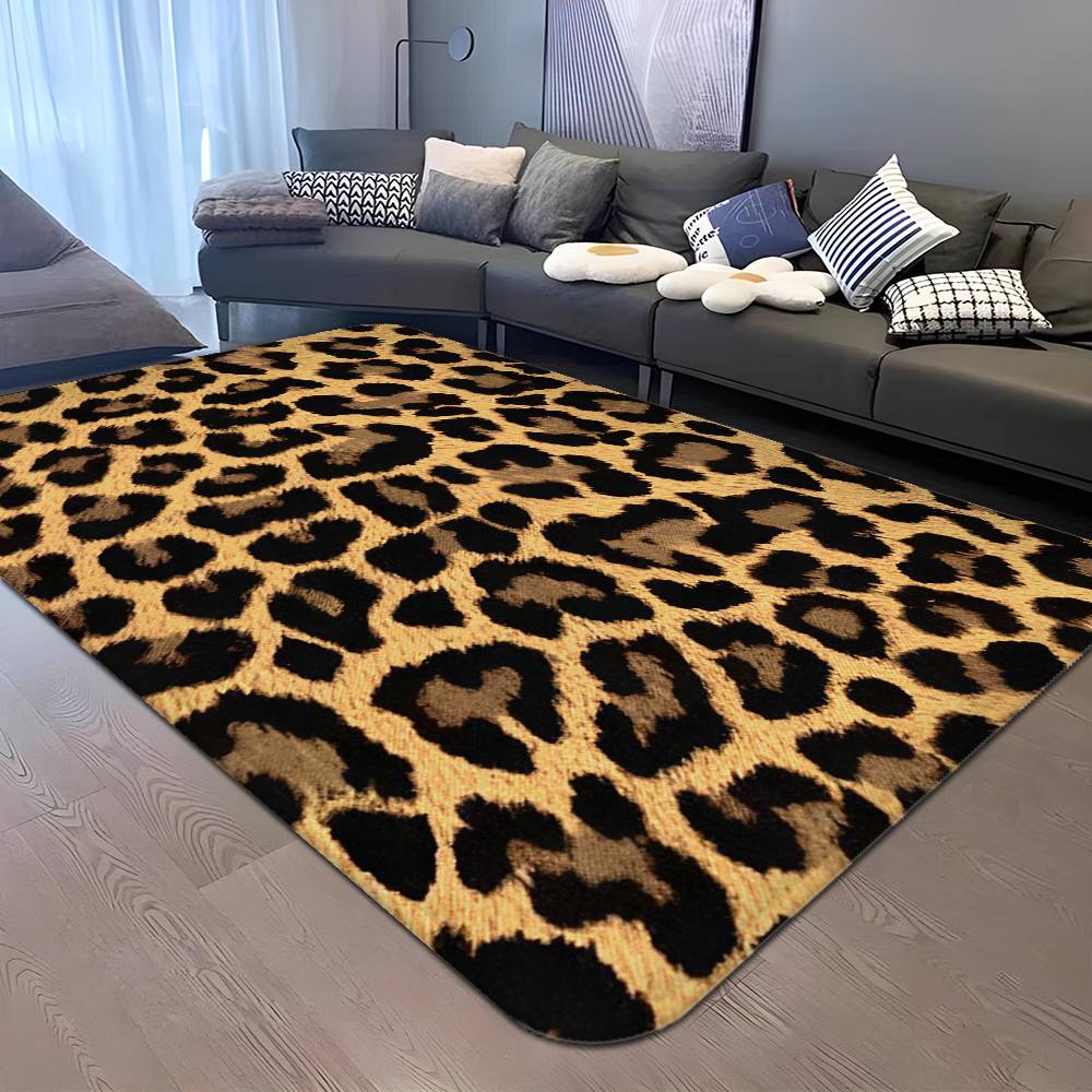 Leopard Print Entrance Door Mat Nordic Style Home Doormat Bathroom-Toilet Mats Bedroom Hotel Decor Mat