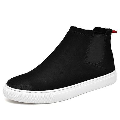 Men‘s Genuine Leather Chelsea Boots Suede Leather Ankle Boots For Men Autumn Winter Casual Shoes