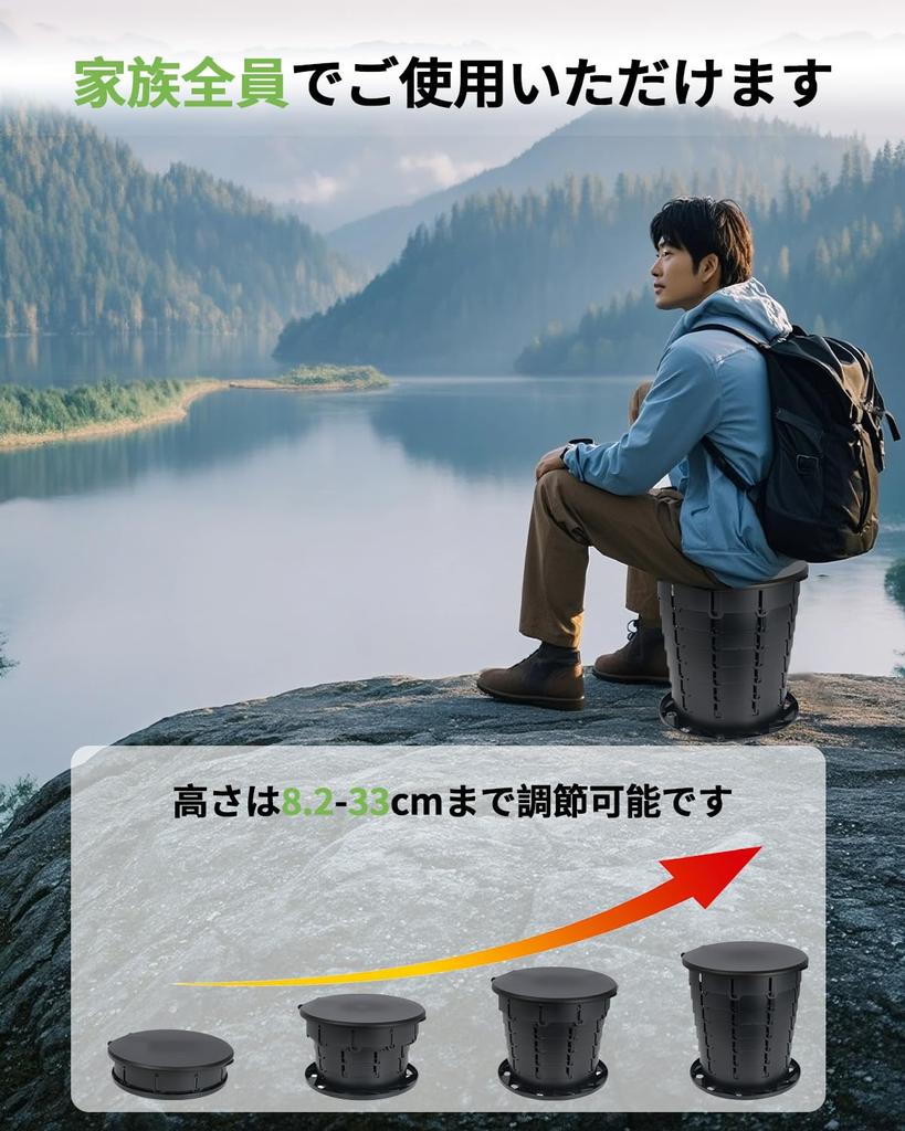 SAYA KIJI Portable Folding Toilet by Disaster Preparedness Emergency Portable Toilet for Adults and Ideal for Outdoor Car and Includes Storage Bag and