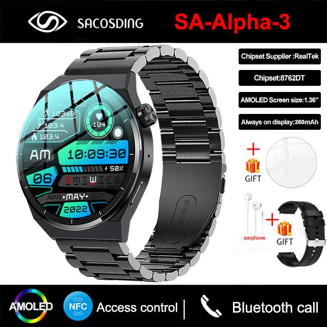 Gt3 Pro Smart Watch Men Amoled 390*390 Hd Screen Heart Rate Bluetooth Call Ip68 Waterproof Smartwatch For Huawei Xiaomi