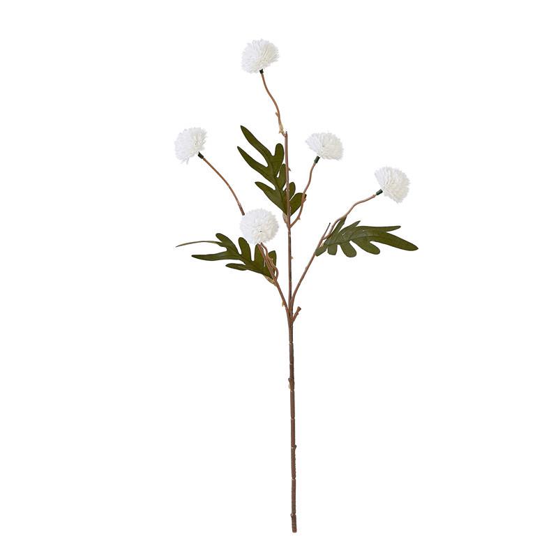 Artificial Dandelion Flower with 5 Heads - Single Stem for Indoor Decoration or Wedding Decor