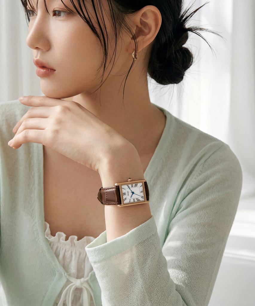 Sialeugo Sg-010S-Rbr Fennel Collection Women'S Leather Wristwatch