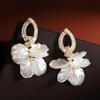 FEEHOW Tassel Seashell Flower Earrings: Women's Niche High-End Jewelry Design