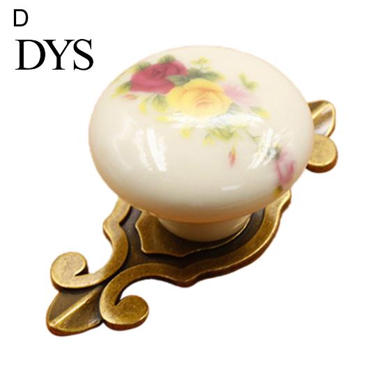 Drawer Knob Handle Thickening Comfortable Touch Round Ceramic Cabinet Cupboard Door for Furniture