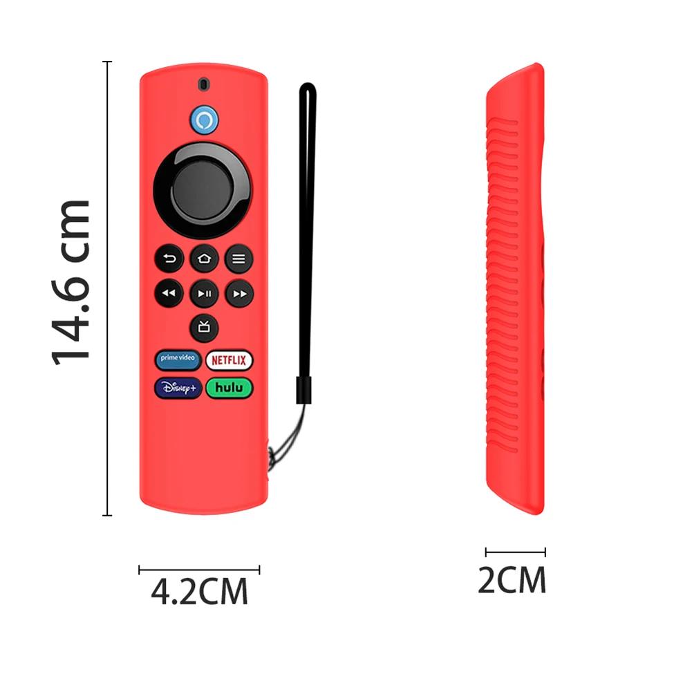 Silicone TV Remote Control Case for Amazon ALEXA Voice Fire TV Stick Lite 2rd Generation Shockproof Anti-Slip Protector Cover