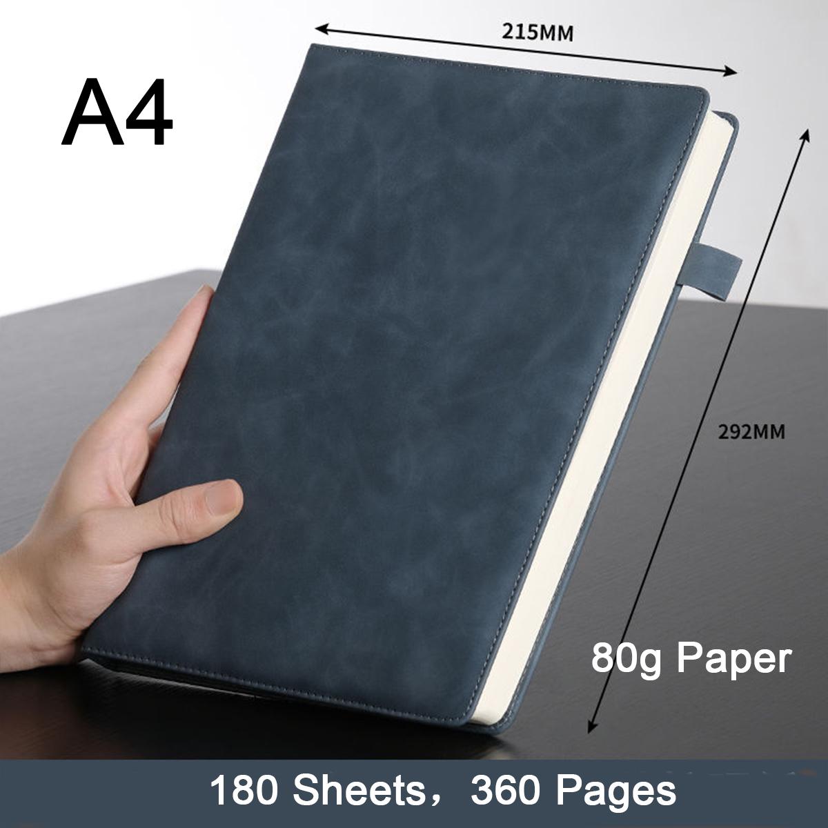 

Большой кожаный блокнот формата А4/А5, линованные страницы, книга для записи деловых встреч, студенческий дневник, предметная тетрадь, 200 листов, 400 страниц A4