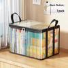 Large Transparent Foldable Book Storage Box - Dustproof Artifact for Students and Old Books